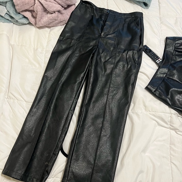 Princess Polly Pants & Jumpsuits Princess Polly Leather Pants